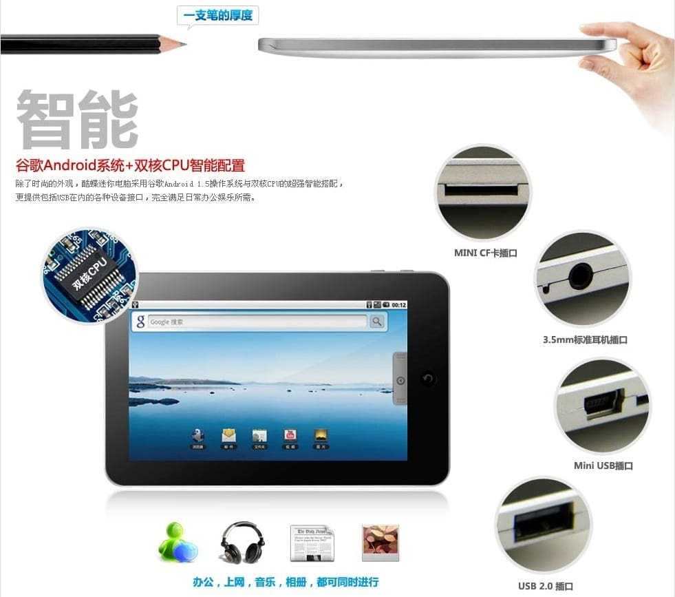 Chinese Android Tablet