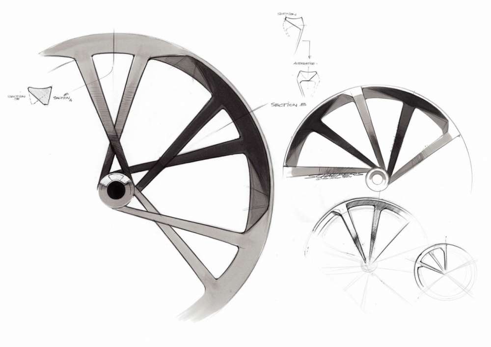 Bicycle Wheel Sketch