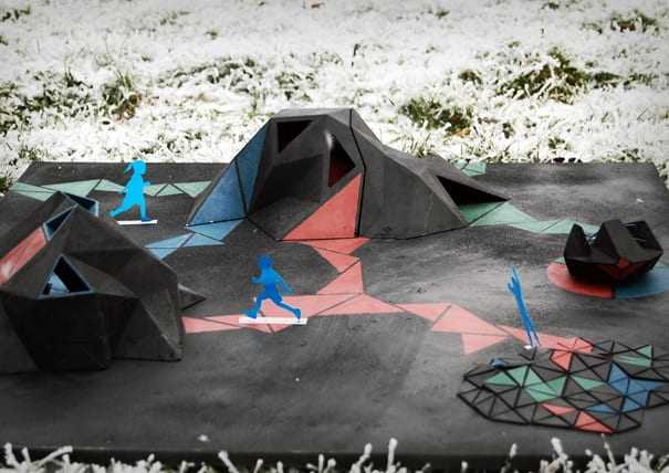 Ένας παιχνιδότοπος από ανακυκλωμένα ελαστικά…