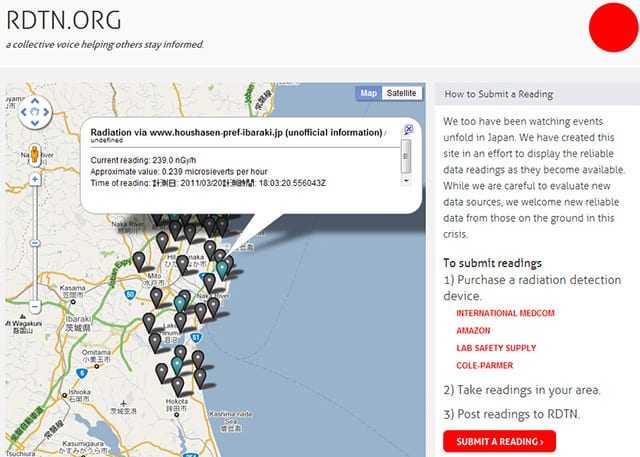 Νέο Website συλλέγει πληροφορίες για την ακτινοβολία στην Ιαπωνία…