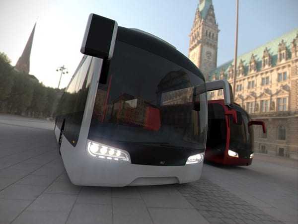Ένα futuristic λεωφορείο…
