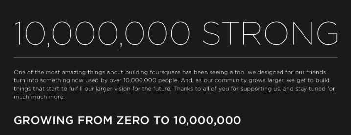 Foursquare – ξεπέρασε τους 10 εκατομμύρια χρήστες…