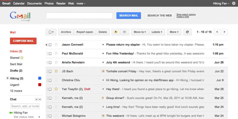 Οπτική αναβάθμιση για το gmail…
