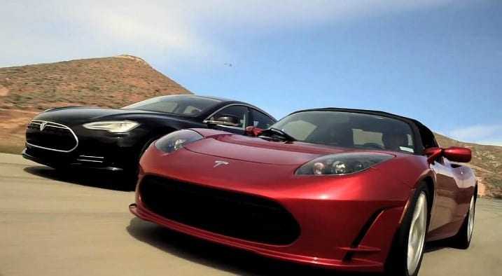 Tesla Model S και Roadster στο δρόμο μαζί…