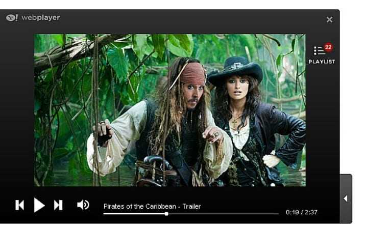 Yahoo! WebPlayer beta – λανσαρίστηκε…