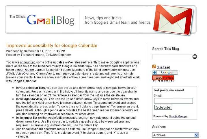 Google – θα βελτιώσει το πως έχουμε τα Docs, Sites και Calendar…