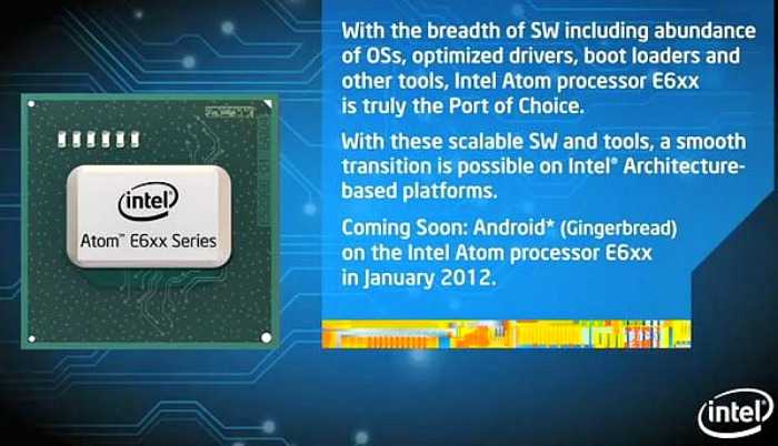 Intel Atom – ο επεξεργαστής θα υποστηρίζει λειτουργικό Android Gingerbread…