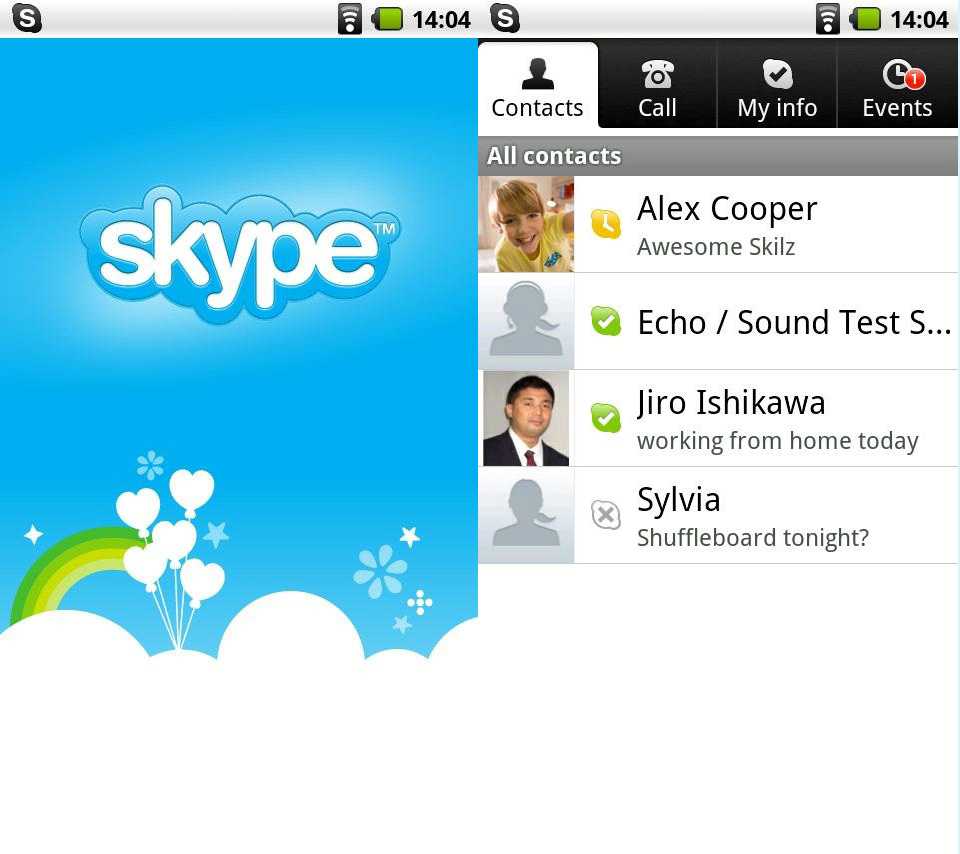 Skype 2.5 για το Android – ανακοινώθηκε…