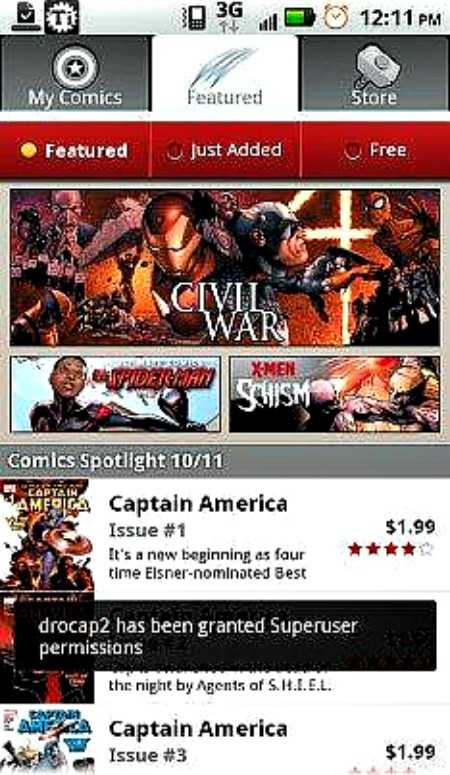 Marvel Comics App για Android…