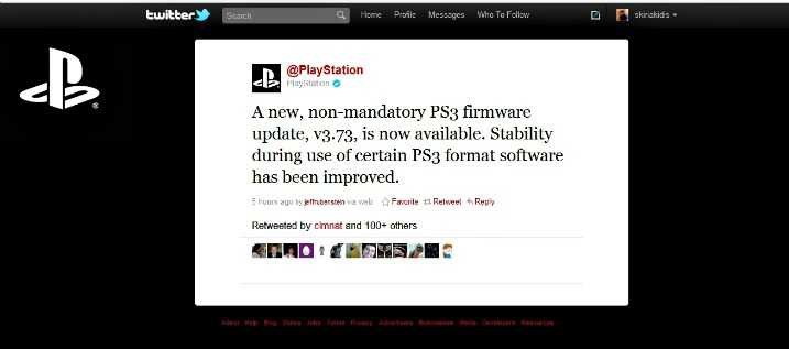 PS3 3.73 firmware update – κατεβάστε το…
