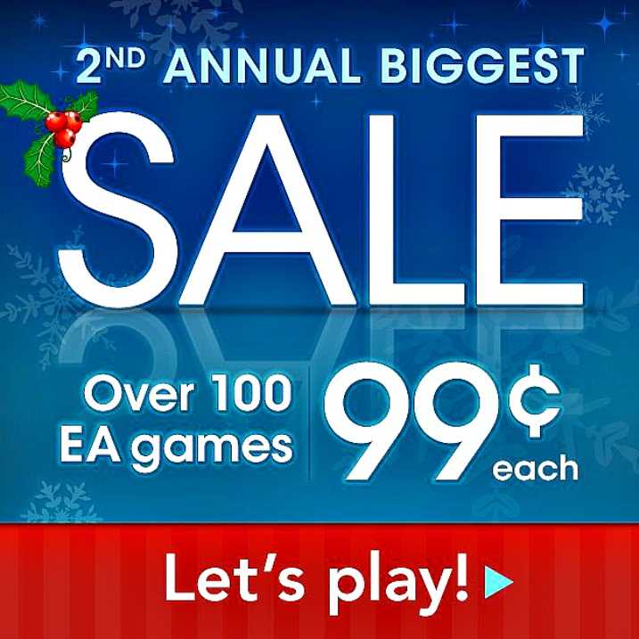 EA και Gameloft με… ‘χριστουγεννιάτικο ξεπούλημα’ στα $0.99 Christmas για games…