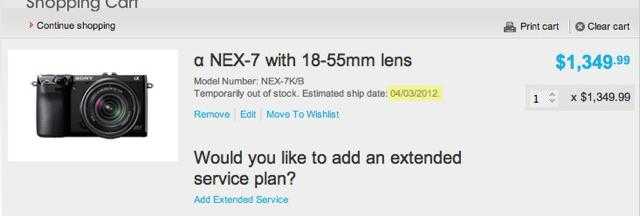 Sony NEX-7 – έτοιμες που προπαραγγελίες..