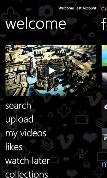 Vimeo app για Windows Phone…