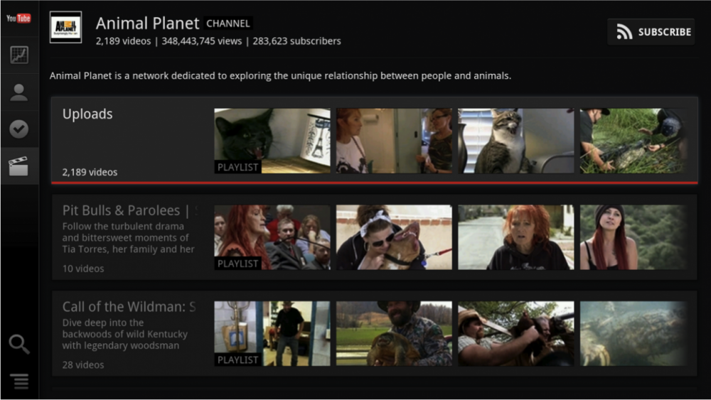 Google TV – με νέα YouTube app
