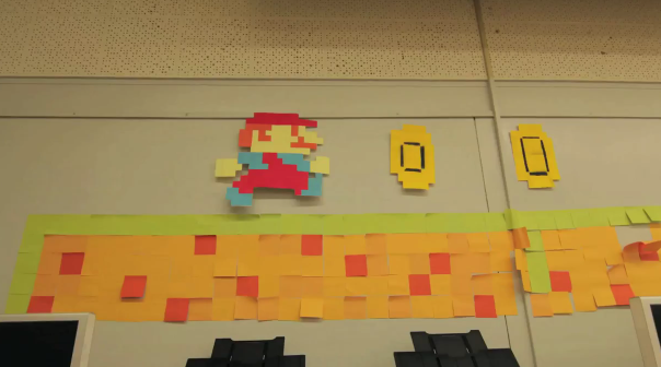 Με 7,000 Post-it ένα… Mario stop-motion βίντεο!