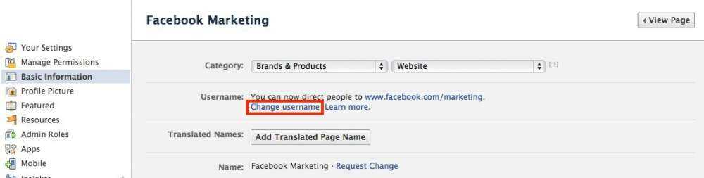 Facebook  – τώρα αλλάζεις το Page vanity URL!