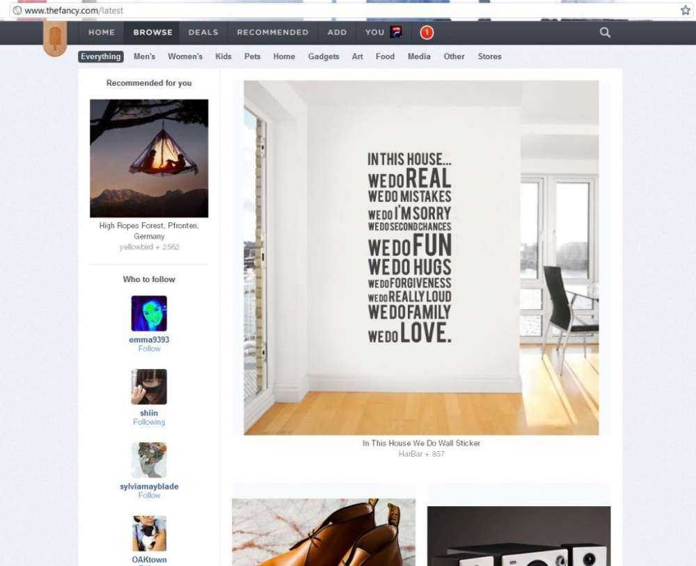 Ένα Pinterest για ηλεκτρονικό εμπόριο;