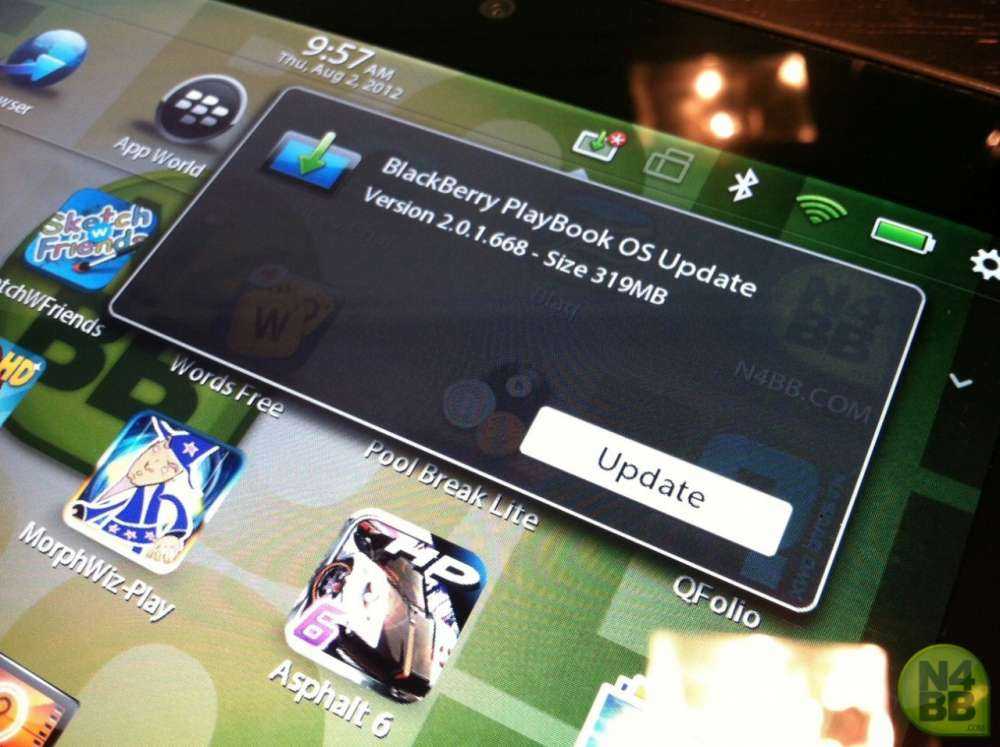 BlackBerry PlayBook OS 2.1