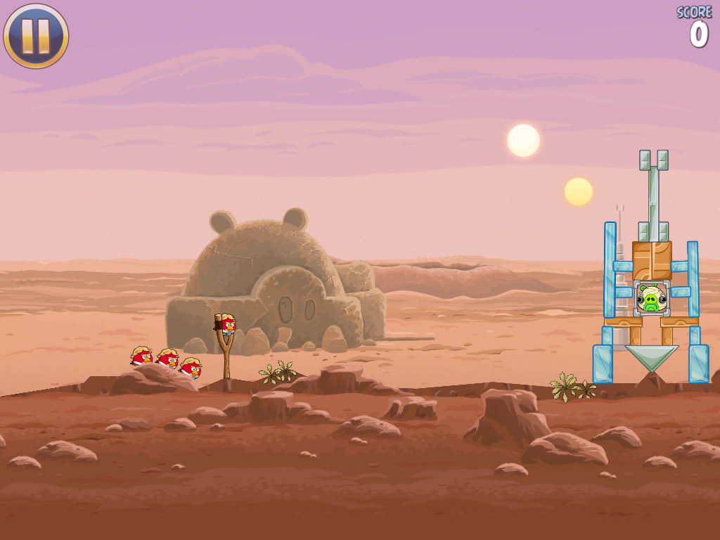 Angry Birds Star Wars Hoth Level