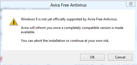 Avira antivirus – δεν είναι fully Windows 8 ready…