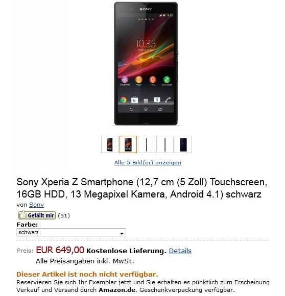 Sony Xperia Z – πρώτες sample εικόνες…