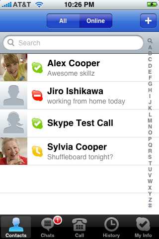 Skype για το iPhone 4.5