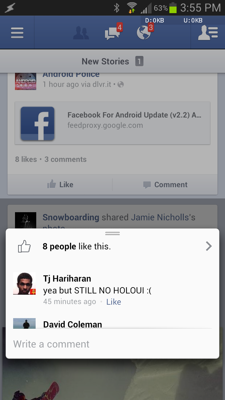 Facebook for Android 2.2