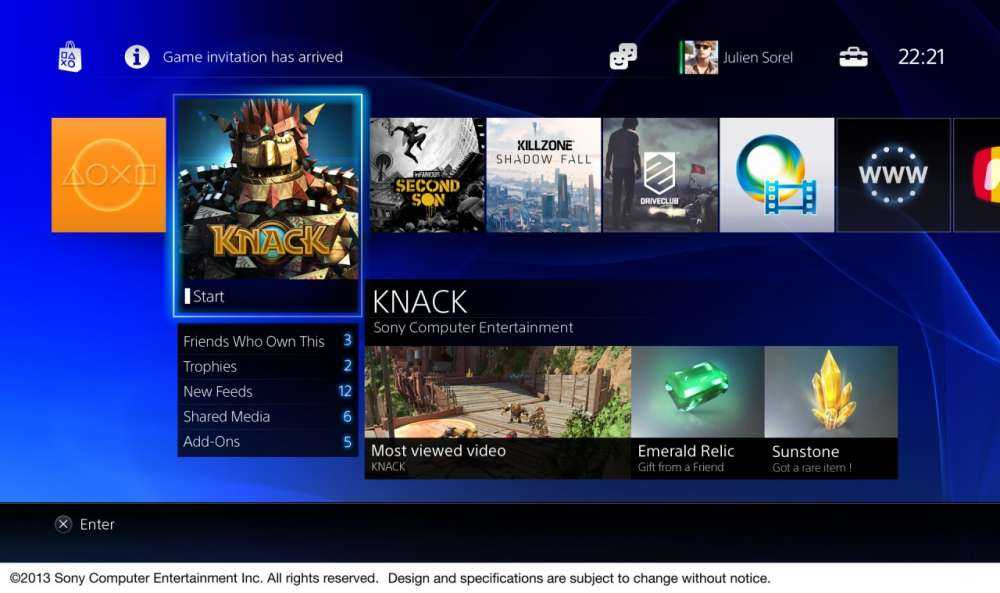 Αυτό είναι το User Interface του Playstation 4;