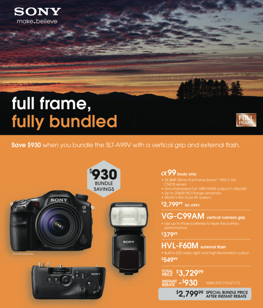 Sony A99 Bundle