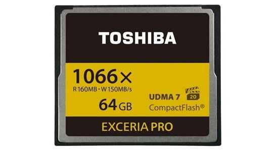 Toshiba CompactFlash για high-end DSLR