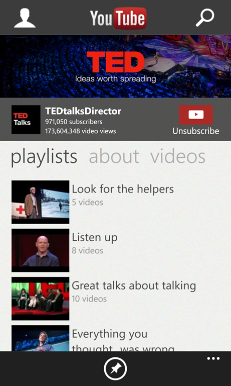 YouTube For Windows 8 – αναβάθμιση…