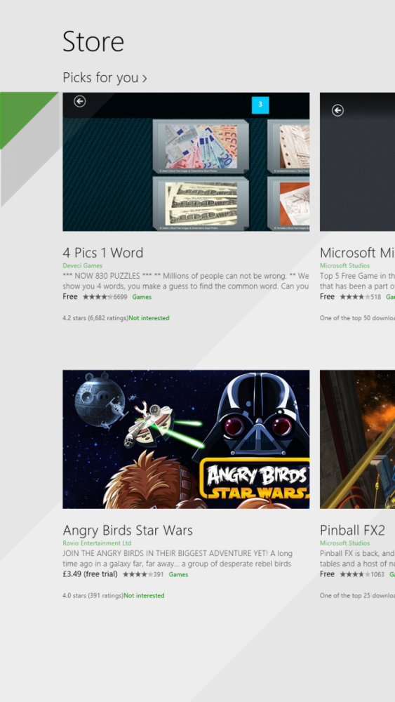 Windows 8.1 Store σε Portrait Mode