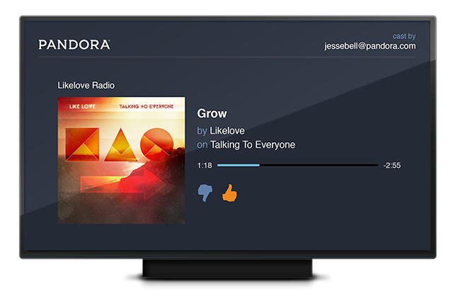 Google Chromecast – με Pandora streaming…