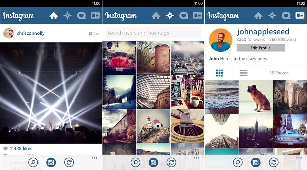 Instagram BETA 0.3.2.0 για Windows Phone 8