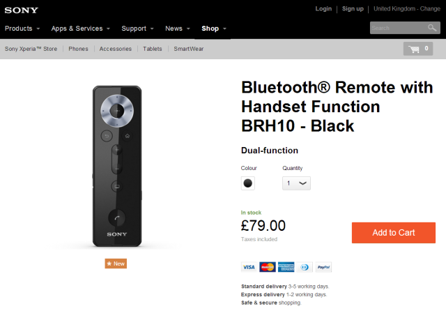 Sony BRH10 Bluetooth Remote – έτοιμο…