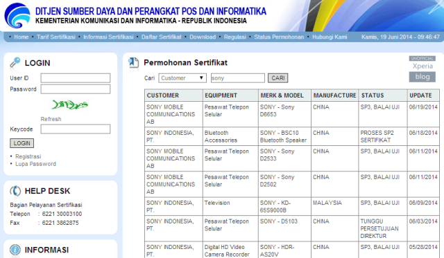 Xperia model number D6653 – είναι το Z3;