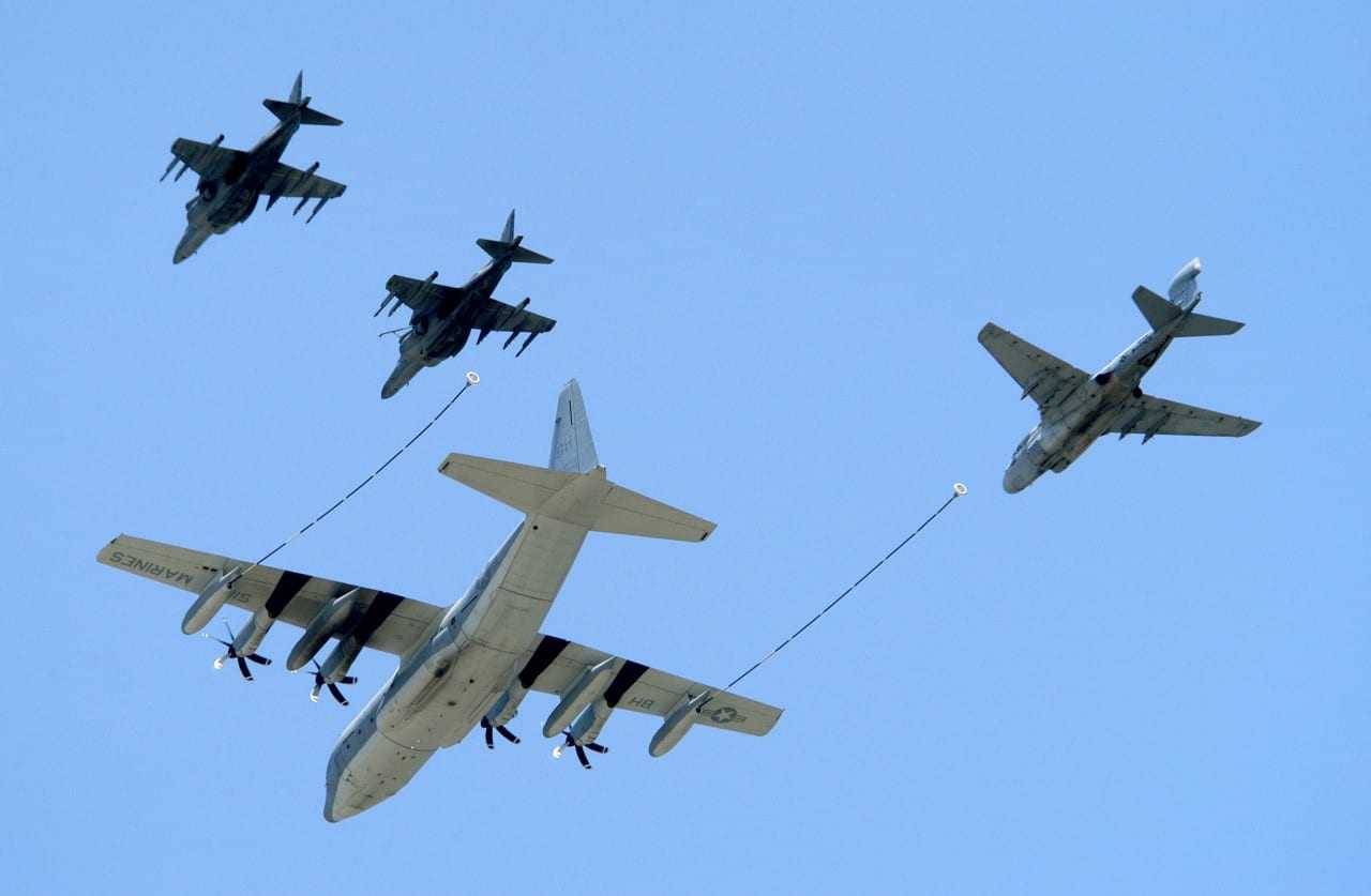 KC-130J – εναέριος ανεφοδιασμός με EA-6B και AV-8 Harriers…