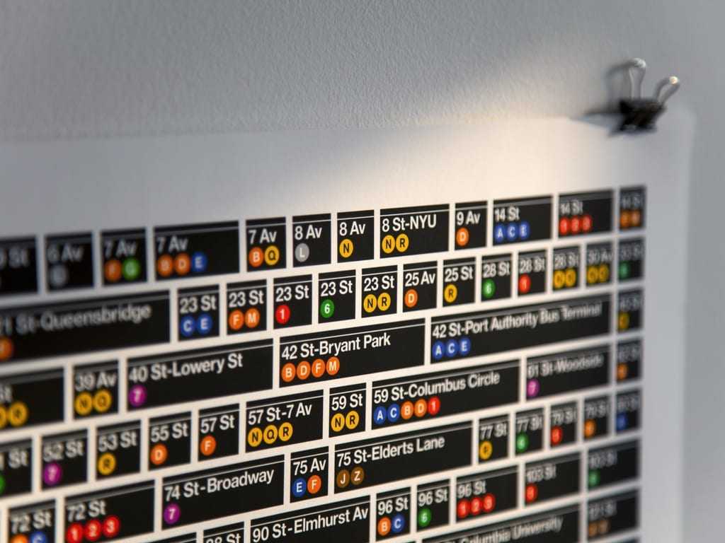 New York City Subway Stations Poster