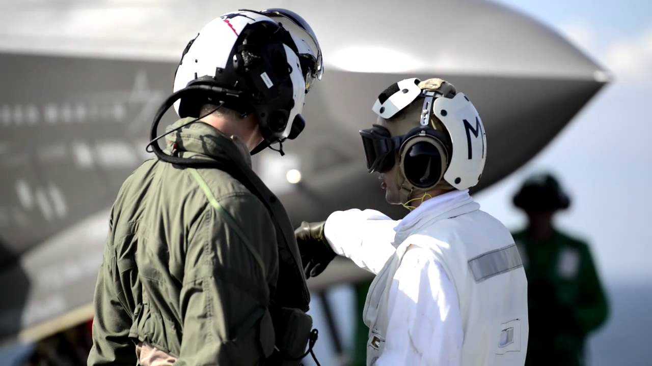 RAF Pilot performs first UK takeoff of F-35B Lightning at sea