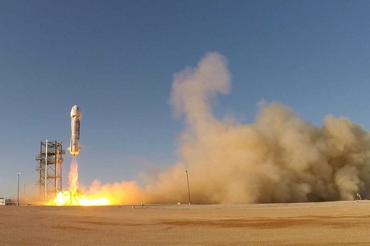 BLue Origin Rocket Landing