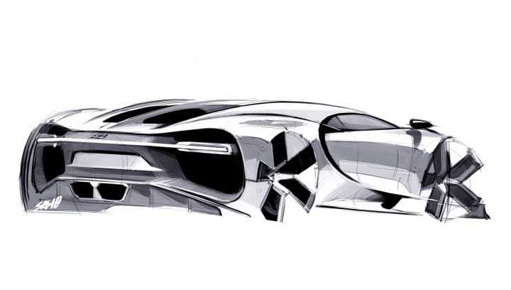 Bugatti Chiron Sketch
