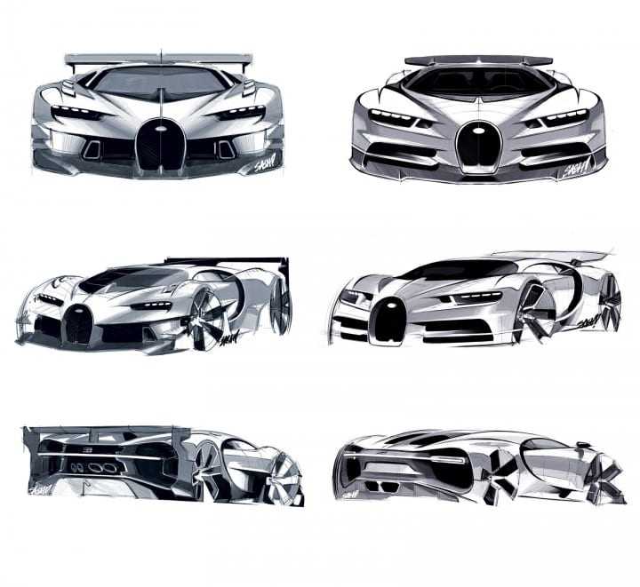 Bugatti Chiron Sketch10