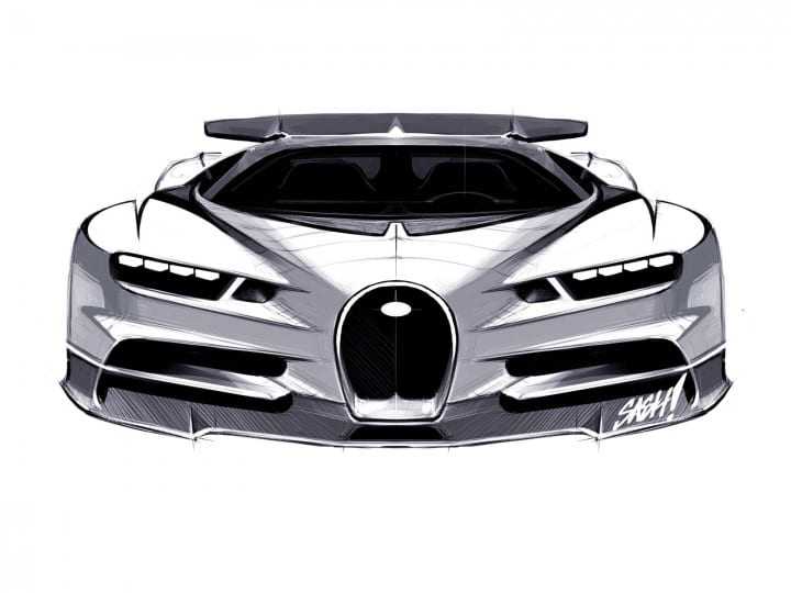 Bugatti Chiron Sketch2