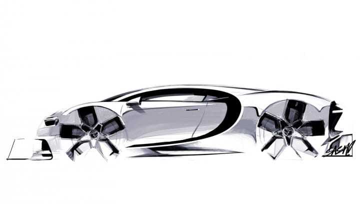Bugatti Chiron Sketch3