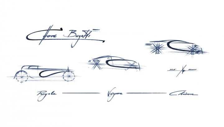 Bugatti Chiron Sketch8
