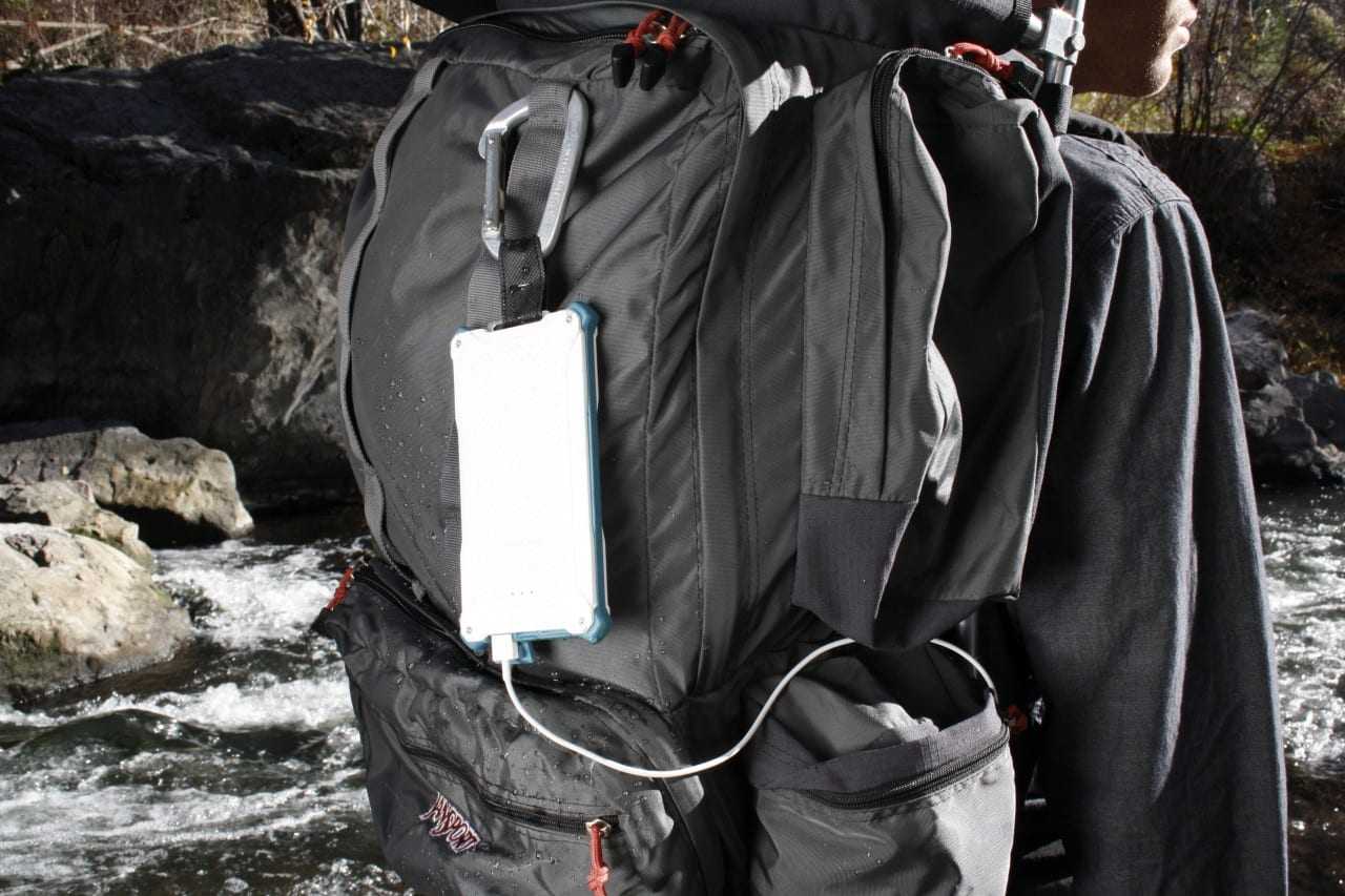 The Poseidon features waterproof and drop-resistant technology. Dark Energy created the portable charger specifically for active consumers and outdoor enthusiasts (Shauna Holdaway)