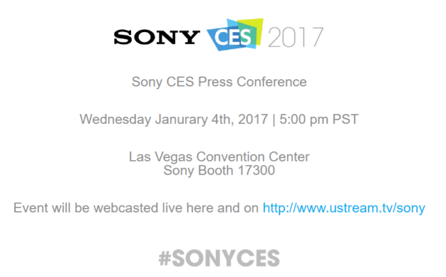 Sony CES 2017 Press Conference