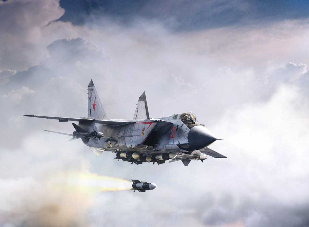 Ένα МиГ-31 στα όρια της ατμόσφαιρας