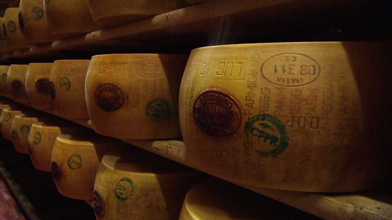 Banking of Parmesan Cheese