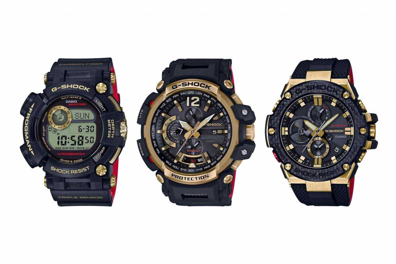G-Shock Gold & Black “Gold Tornado” Collection